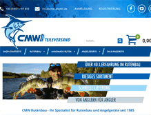 Tablet Screenshot of cmw-angeln.de
